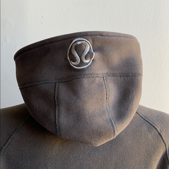 Brown and Grey Lululemon Scuba Hoodie Size 8